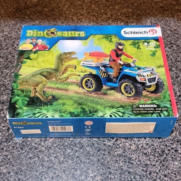 New Schleich Quad Escape From Velociraptor Dinosaurs Playset 41466 - Picture 6 of 12